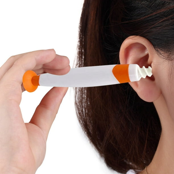 Limpiador de oídos de 16 uds, Kit de limpieza de cera para los oídos,  herramientas de cuidado de limpieza de oídos de silicona en espiral para la  belleza de los oídos, herramienta