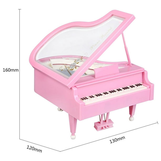 Caja Musical Diseño Piano Clásico con Bailarina