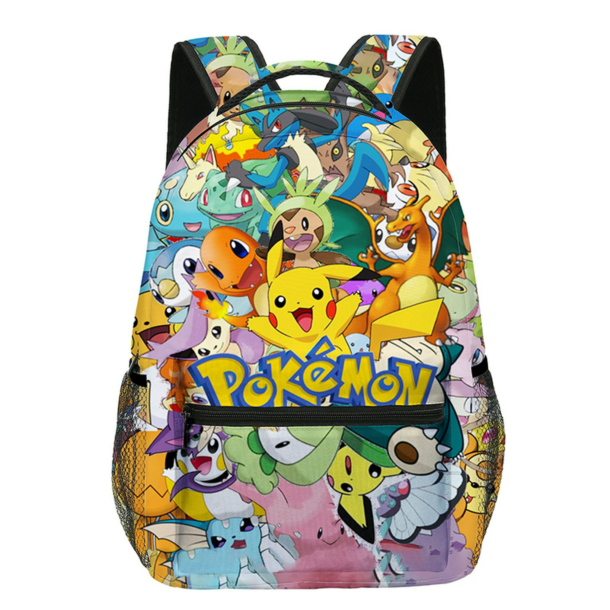Mochila Pokemon Anime Pocket Monster Pikachu, mochila escolar de gran  capacidad para estudiantes, mochilas con estampado, bolsa de viaje de ocio,  regalo para niños hola suerte unisex