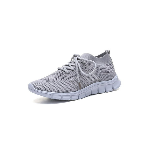 Zapatillas de Correr Mujer, Zapatillas Deportivas Ligeras de Malla de Punto  para Caminar, Zapatillas Deportivas para Gimnasio, Zapatillas de  Entrenamiento con Amortiguación Transpirable : : Moda