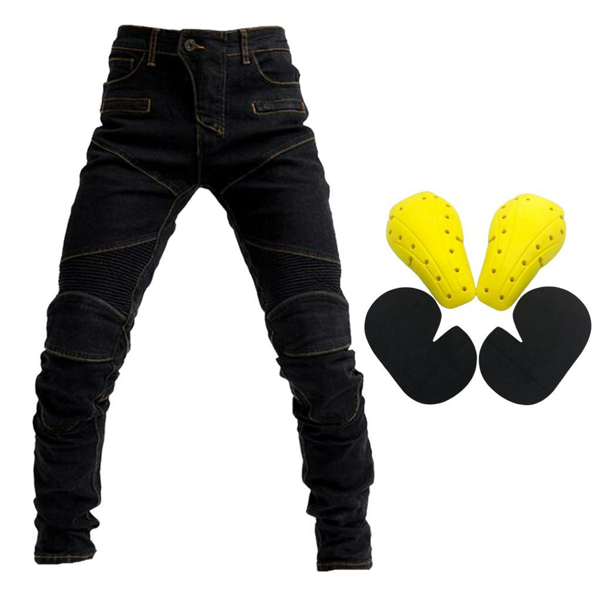 Biker Racing Jeans para Hombres - Pantalones de Motocross para Motociclista  con 4 Almohadillas de Protección para Cadera de , Negro METRO Soledad Jeans  de motociclismo