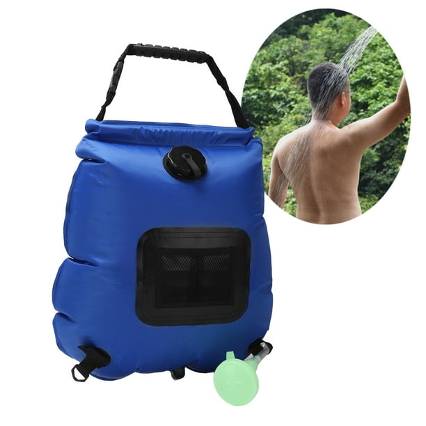 20L Bolsa de ducha portátil con calefacción solar para acampar al aire  libre