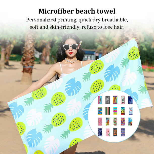Toalla de playa grande, toalla de 30 x 60 pulgadas, toalla de baño, toalla  de impresión