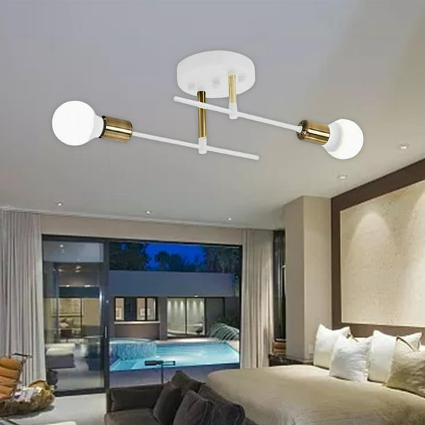 Lámparas de techo LED modernas de 19,6 accesorios de iluminación de  instalación integrada, sala de estar comedor creativo dormitorio  iluminación