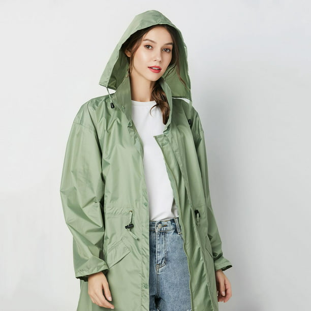 Chubasquero mujer, chubasquero largo capucha ligero, chaquetas de lluvia para Colcomx impermeables con capucha para mujer | Bodega Aurrera en línea