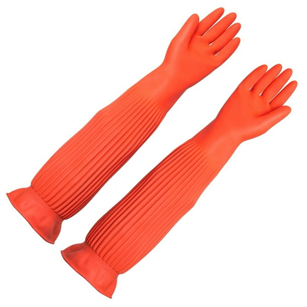 1 par de guantes para limpiar guantes de látex guantes de limpieza para el  hogar Guantelete Ar Handguard fregado almohadilla