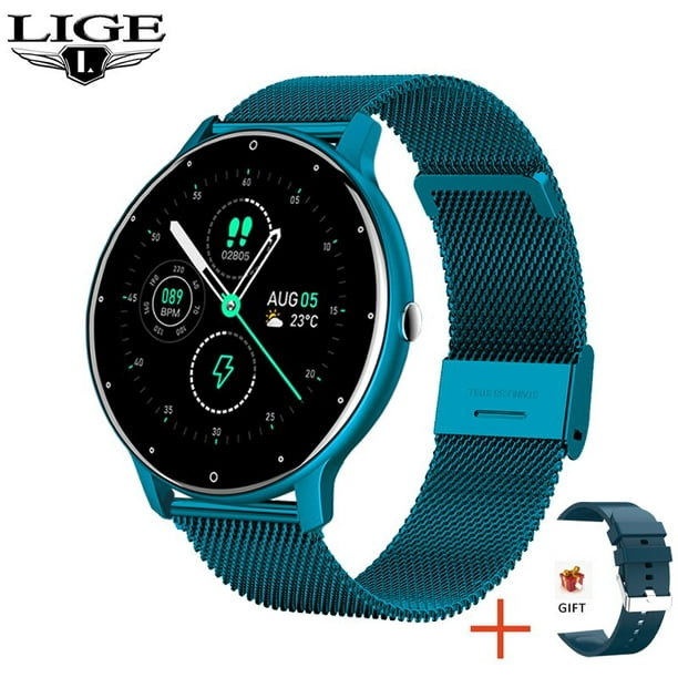LIGE-reloj inteligente para hombre y mujer, accesorio de pulsera