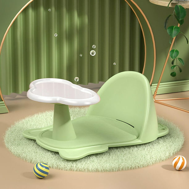 Succión infantil bebé niño baño asiento bañera bañera asiento silla de baño silla  de seguridad asiento asiento respaldo bañera silla para pequeñ Verde  Sunnimix Asiento de baño de bebés
