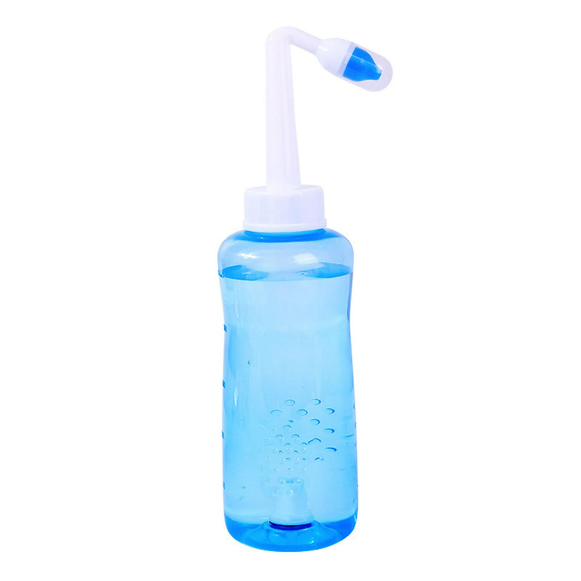  Botella para enjuagues y limpiezas nasales Irrigación nasal con  enjuague a presión para adultos y niños. Sin bisfenol A capacidad para 10.1  onzas líquidas, con 30 paquetes de sal para lavado