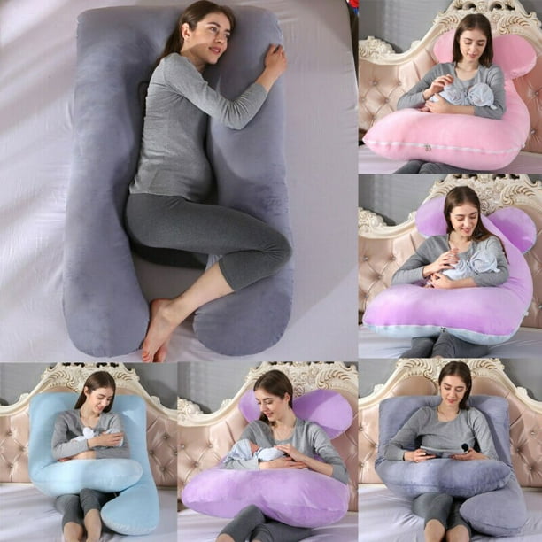 Almohada de maternidad gigante de cuerpo completo para mujeres embarazadas,  cojín suave y cómodo para dormir, alta calidad, caliente qym unisex