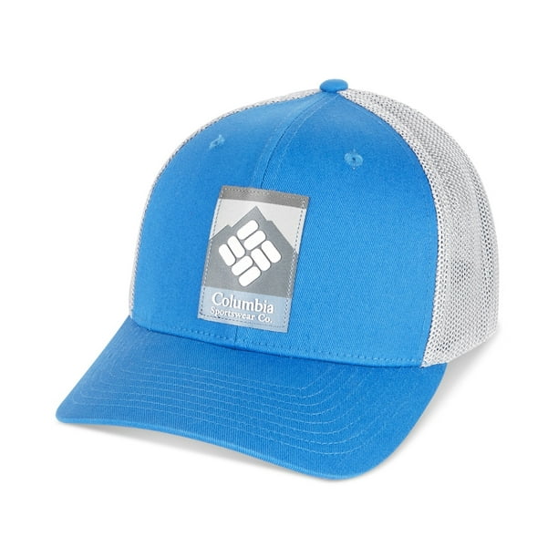Gorra de béisbol Columbia Mesh FlexFit para hombre, azul, L/XL