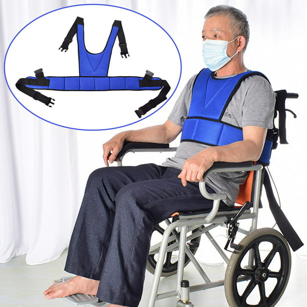 Cinturón de seguridad para silla de ruedas, restricción discapacitados  Bandas restringidas Cintura para silla Correa para el regazo Arnés Sunnimix