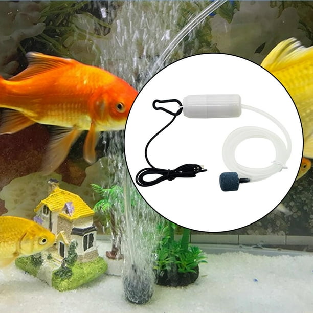 2x 5V Silent Fishing USB Bomba de Aire para Acuario con Lazo