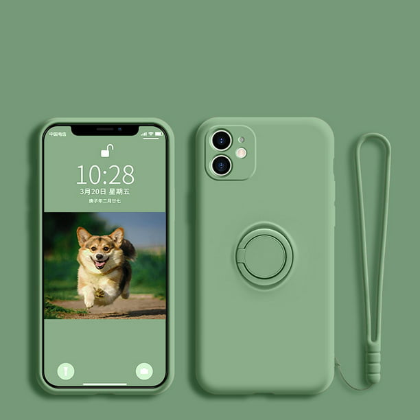 Xiaomi Mi 10T Lite Funda con Cordon Silicona Líquida Verde