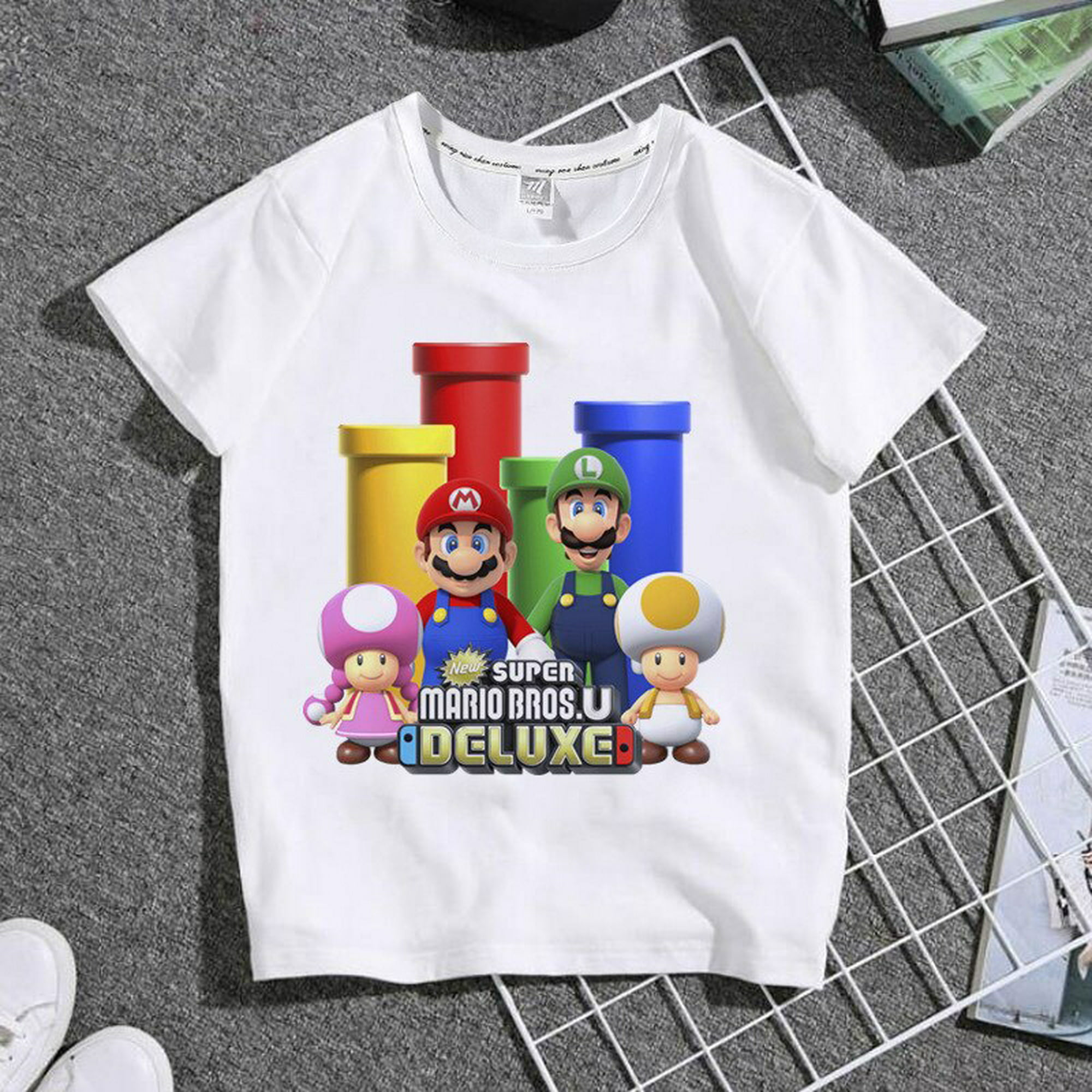 Camiseta estampada Super Bros, disfraz de padre hijo, camiseta divertida y linda, regalo de zhangmengya | Walmart en línea