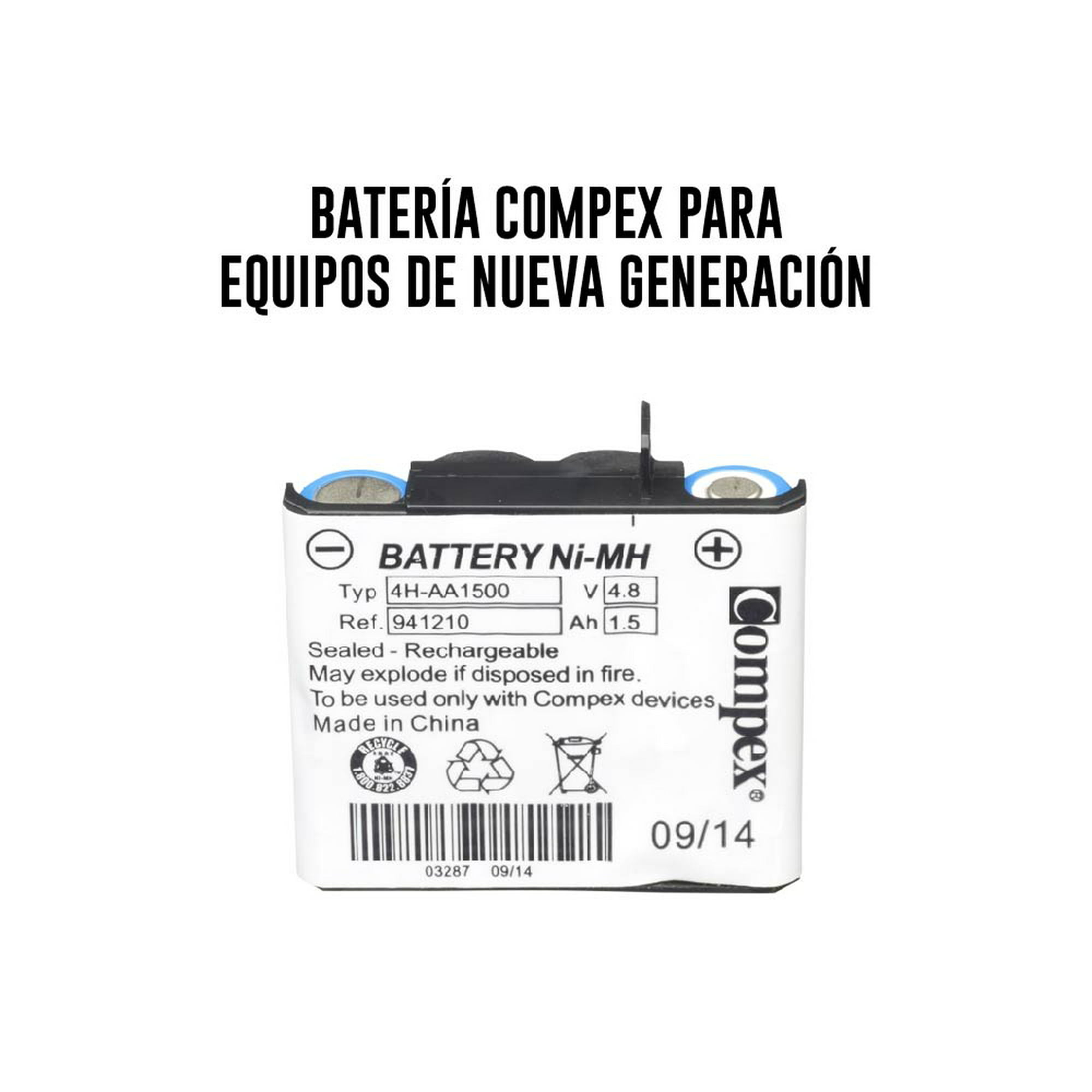 Batería Compex compatible con los modelos Compex d
