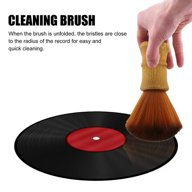 Cepillo limpiador de discos de vinilo - Cepillo de polvo suave