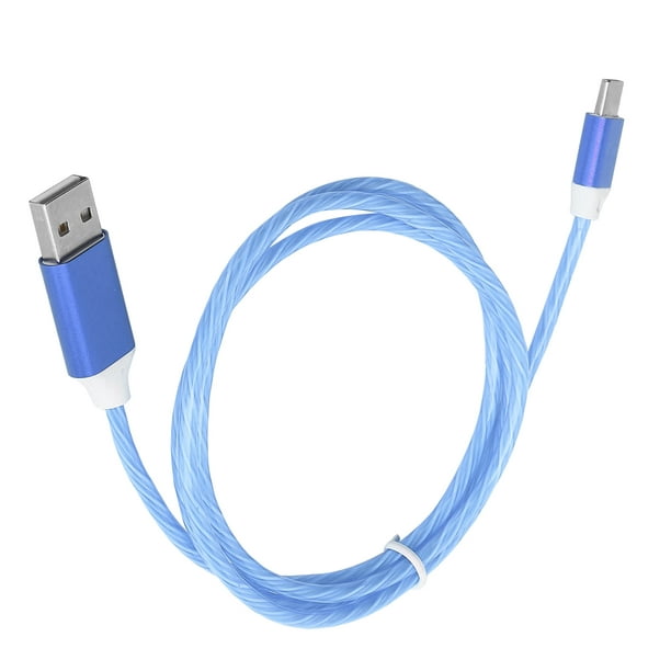 cable de carga usb a tipo c luz led cable de cargador usb c cable de carga  USB a tipo c luz LED cable de carga rápida que fluye cable de cargador