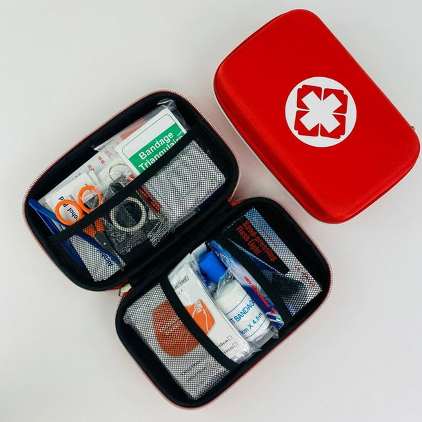 Botiquín de primeros auxilios Chico color blanco, caja metálica para  emergencias, botiquín de emergencias vacío, diseñado