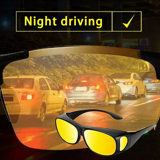 Paquete de 100 gafas de conducción nocturna HD lentes amarillas  antirreflejo visión teñidas unisex