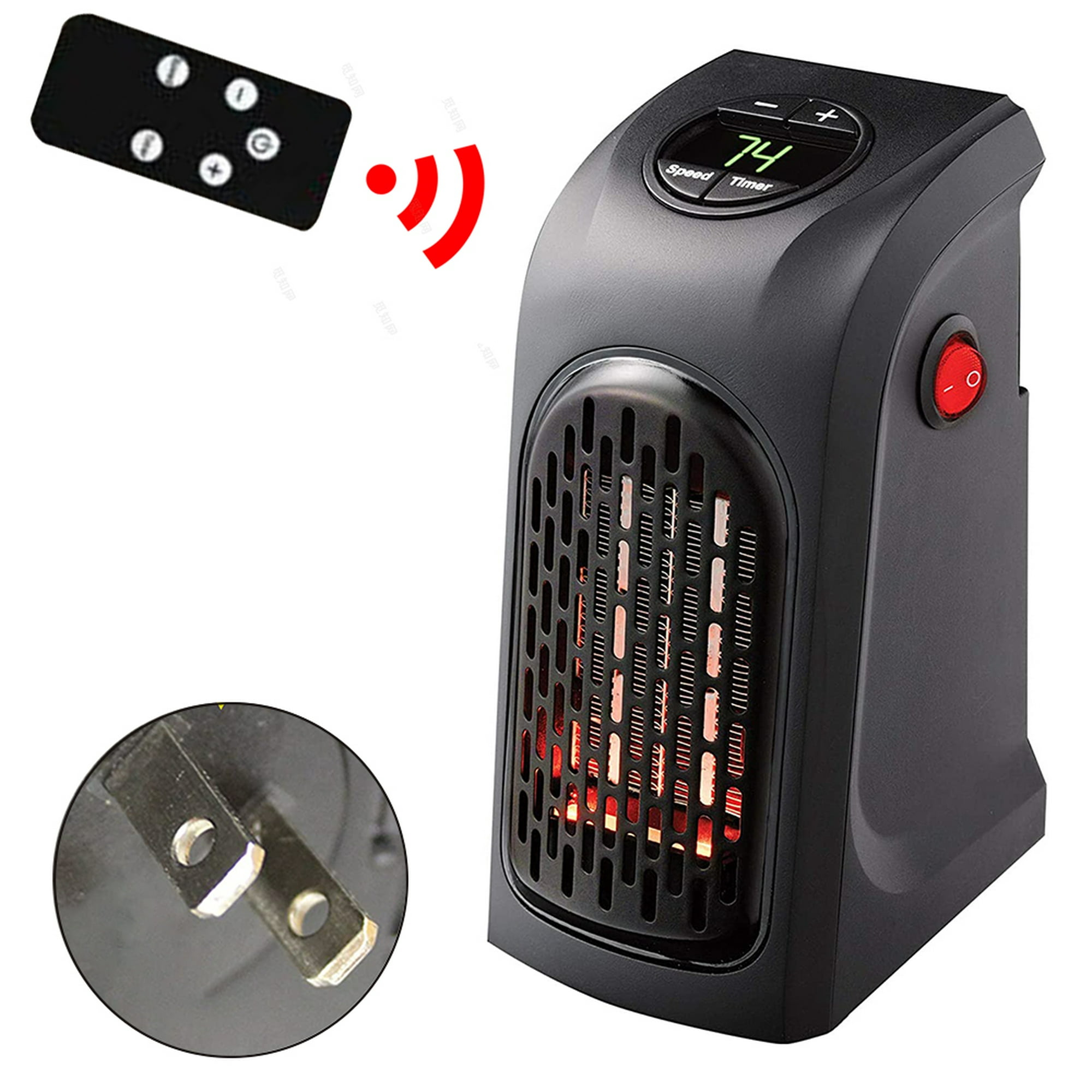 Calefactor Mini Calentador Portátil Directo A Toma Corriente