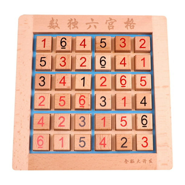 Juego de Mesa Sudoku de Madera, Juguete Matemático, Capacidad Pensamiento Educativo, Tren, Juguet Hugo Juego de mesa Sudoku | Walmart en línea