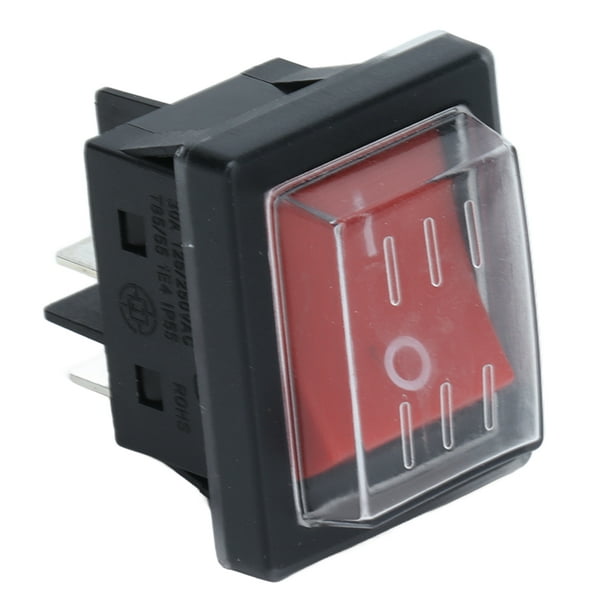 Interruptor basculante 5A 250V pequeño - blanco > interruptores /  pulsadores > componentes electronicos > interruptor basculante > interruptor