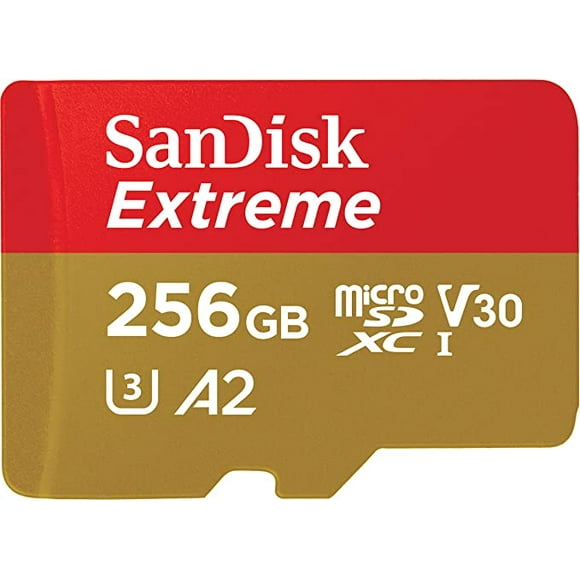 sandisk tarjeta microsd uhsi de 256 gb extreme para juegos móviles  c10 u3 v30 4k a2 micro sd pamolo rápido