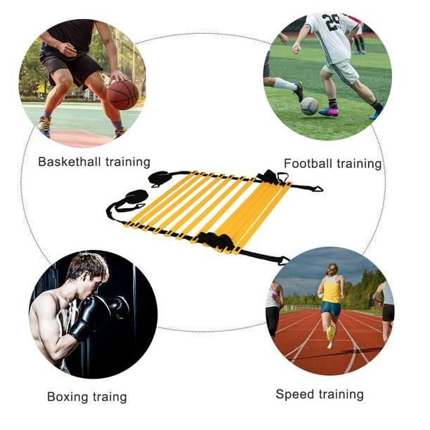 VIKILON 21 Piezas Accesorios, Kit Fútbol para Niños, Coordinación Escalera  de Entrenamiento, Equipo de Escalera de Agilidad y Velocidad : :  Deportes y aire libre