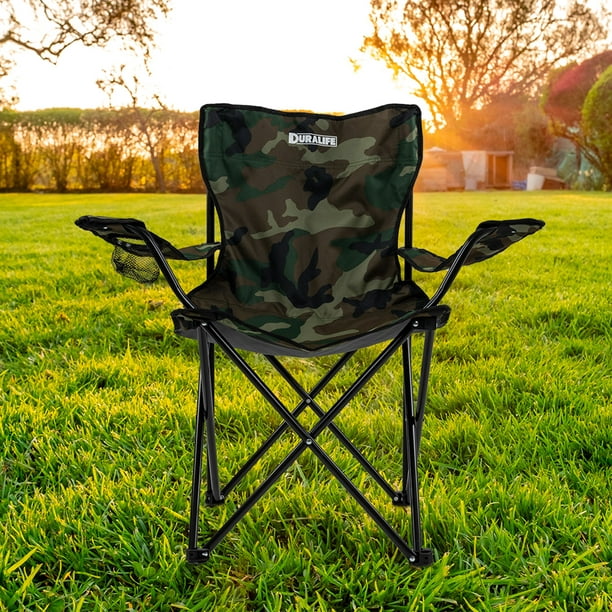 Paquete de 4 sillas plegables para exteriores, sillas de campamento, sillas  de playa, sillas de camping plegables portátiles, silla de césped ligera