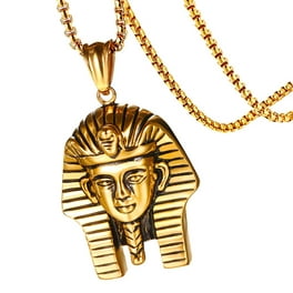 Colgante Egipcio Del Faraó Hombre Collar Acero Inoxidable 24 '' Cadena Caja Sunnimix Collar de acero Walmart en línea