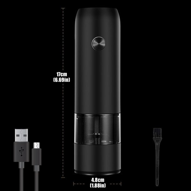 Molinillo Eléctrico Recargable Con Luz