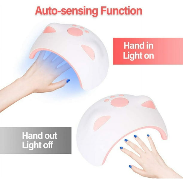 Secadores de Uñas Lámpara Led Uñas UV LED Curado Pulido de goma dura Lámpara  Secador de Uñas Rápido Meidong Nail Dryers-8