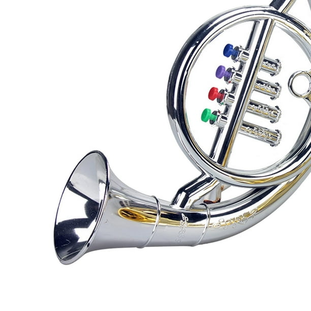 Trompeta para ABS Accesorios metálicos Juguete Mini Simulación