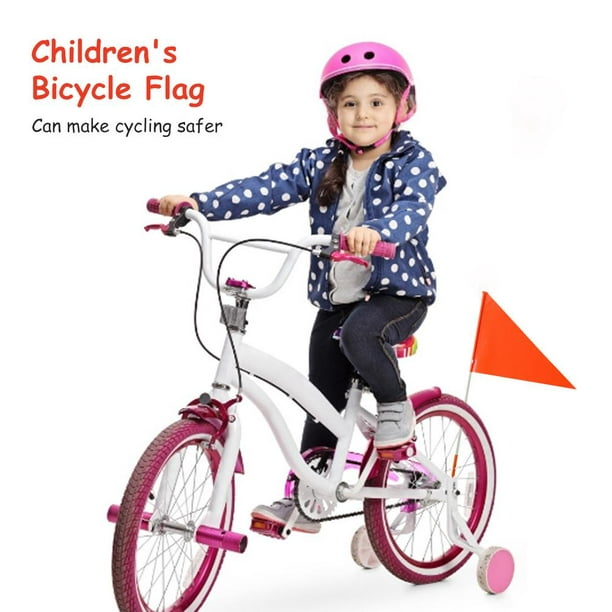 Bandera de seguridad para bicicleta con mástil, bandera de ATV ajustable,  bandera impermeable para carrito de golf, accesorios (azul)