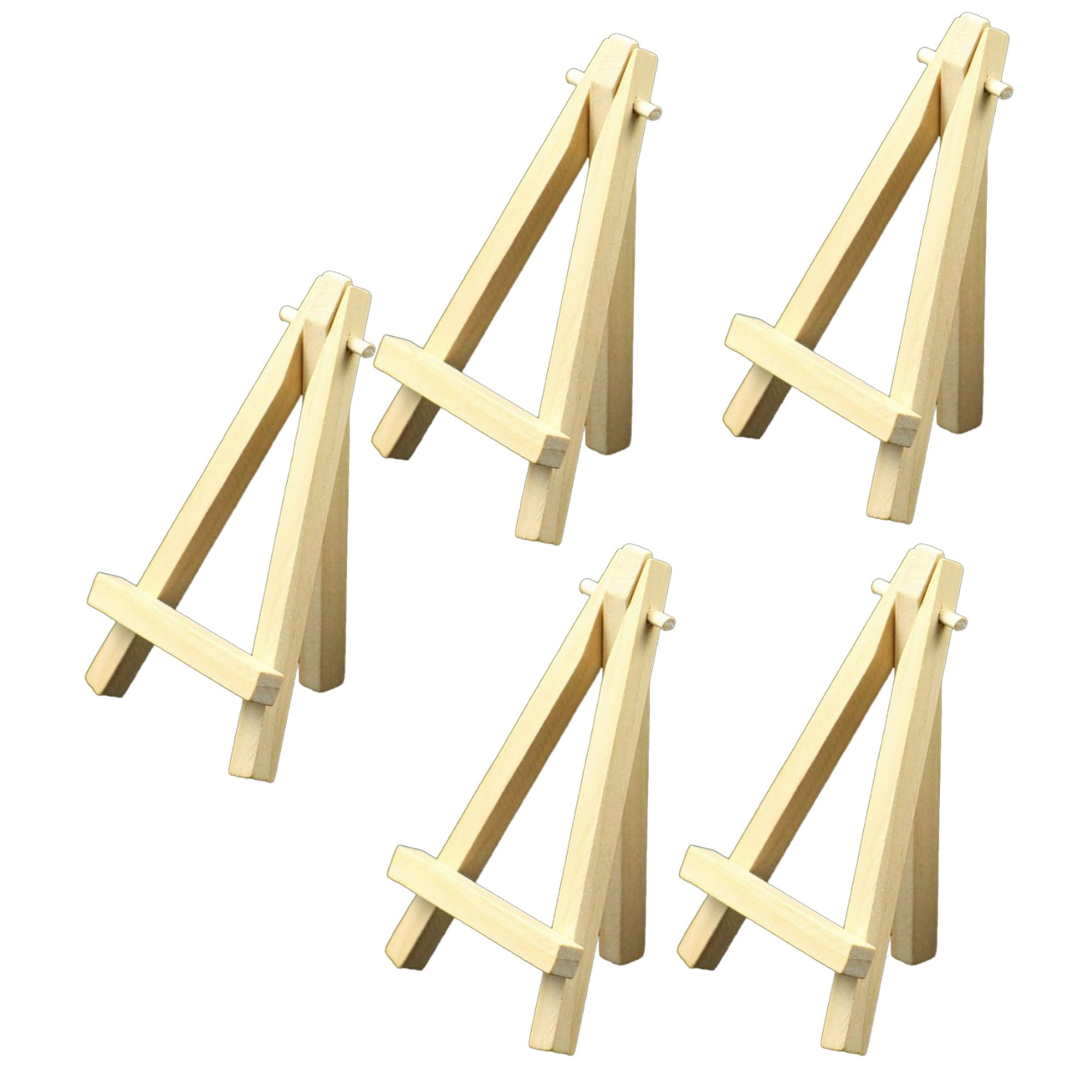 Caballete de madera de 5 pulgadas, 5 pulgadas, soporte de lona, mini  caballetes de mesa, soporte triangular, portátil, mini caballete de madera  para