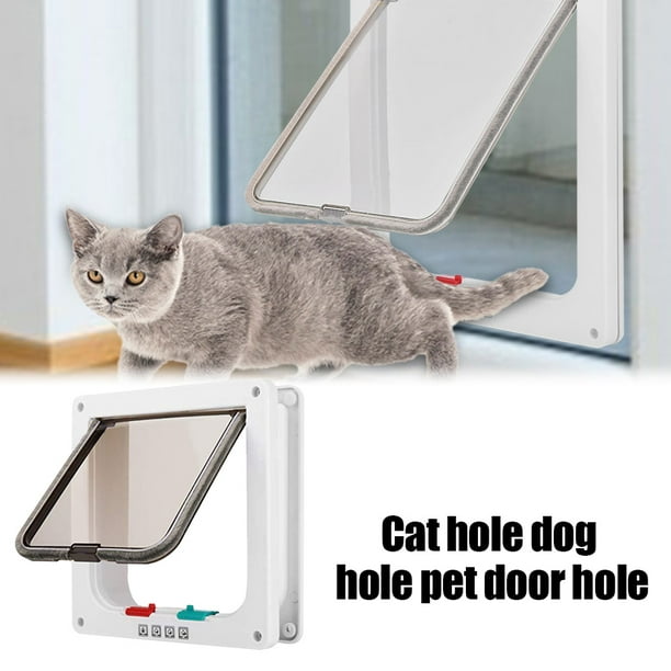  Puerta para gatos, puerta de seguridad para mascotas