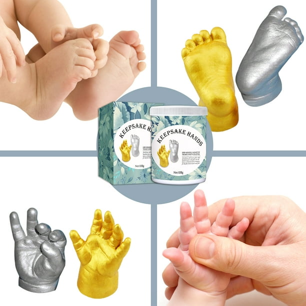 Kit de fundición de mano para bebé, kit de molde de mano para bebé para  manos y pies, suministros de escultura de bebé, yeso de recuerdo para  primer