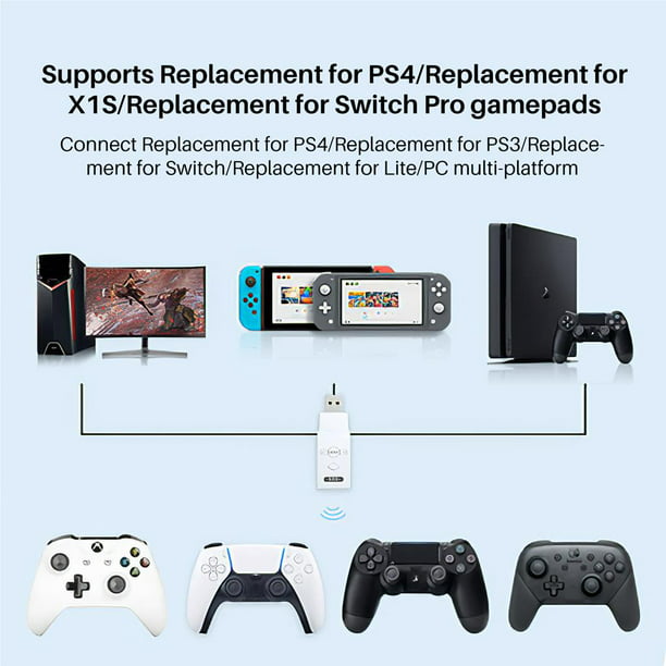 Adaptador de controlador para consola PS5 - Convertidor inalámbrico para  juego PS5, compatible con Xbox Series X/S/One, PS5/PS4, controlador de