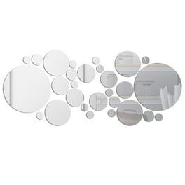 Pegatinas de pared de espejo 26pcs / set Acrílico Polka Dot Wall Mirror  Stickers Decoración Decoraci Irfora Pegatinas de pared de espejo
