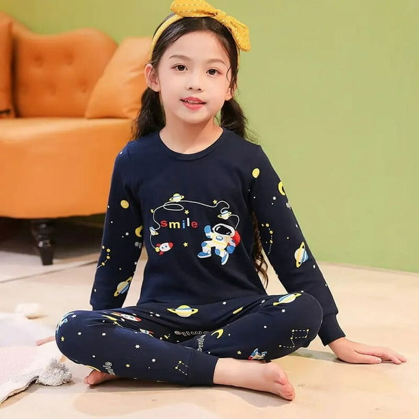 Pijamas Pijamas para niños grandes Ropa de invierno de manga larga para  niños Ropa de dormir Pijamas de algodón para adolescentes 6 8 10 12 años  Ropa