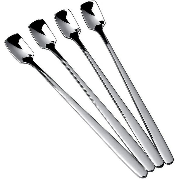 Set de cucharas para postre acero inoxidable 3 unidades plateado