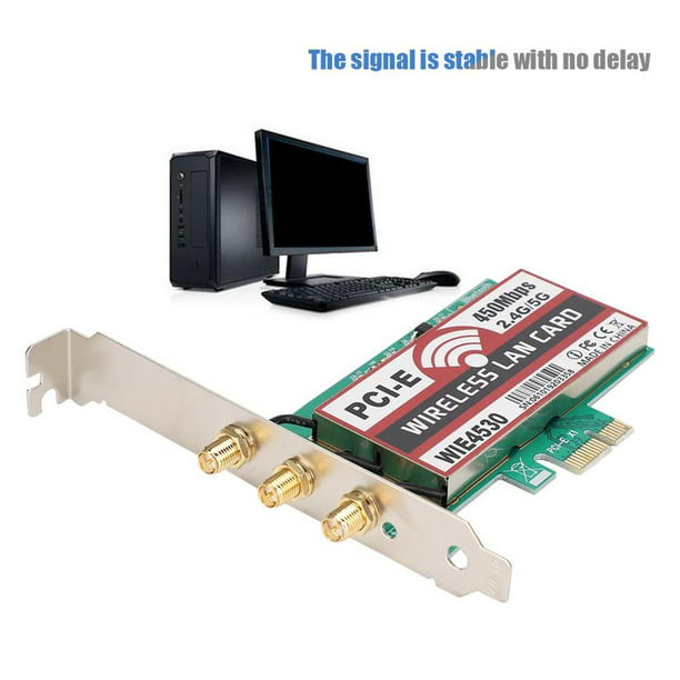 Tarjeta de Red USB de Doble Banda Tarjeta de Red inalámbrica Adaptador LAN  WiFi 2.4G 300 Mbit/s / 5G 1200 Mbit/s para PC de Escritorio : :  Informática