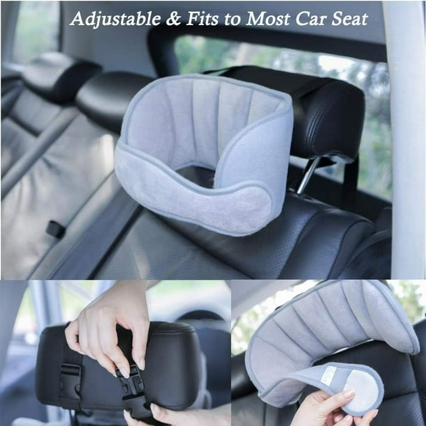 Soporte para la cabeza del automóvil para bebés (gris), Soporte para la  cabeza del automóvil para niños, Soporte para la cabeza del asiento del  automóvil, Reposacabezas para el automóvil para bebés, Almohada