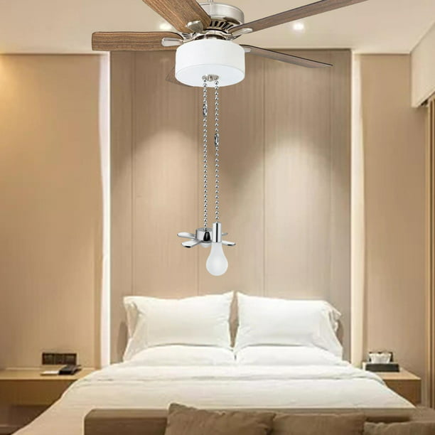 Moderna lámpara de cristal dormitorio elegante Ventilador lámpara