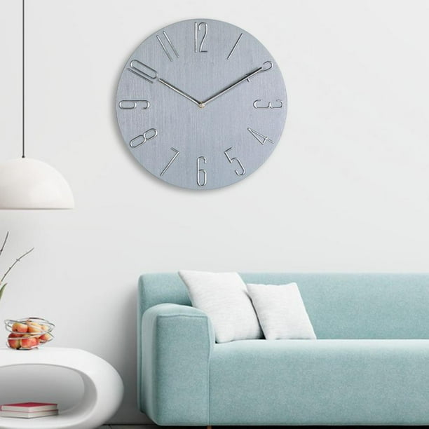 Reloj despertador vintage analógico de mesa con movimiento de cuarzo,  funciona con pilas para dormitorio, sala de estar, decoración de bar (color  C