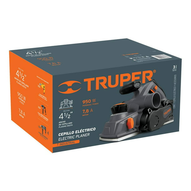 Cepilladora eléctrica de mano para madera Truper CEPEL-3-1/4N