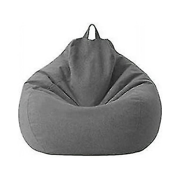  VVZZL Puf, cama puff gris oscuro, funda para silla tipo puf,  funda para silla tipo puf con memoria, funda redonda grande para sofá cama  (sin relleno, solo juego) (color : rojo