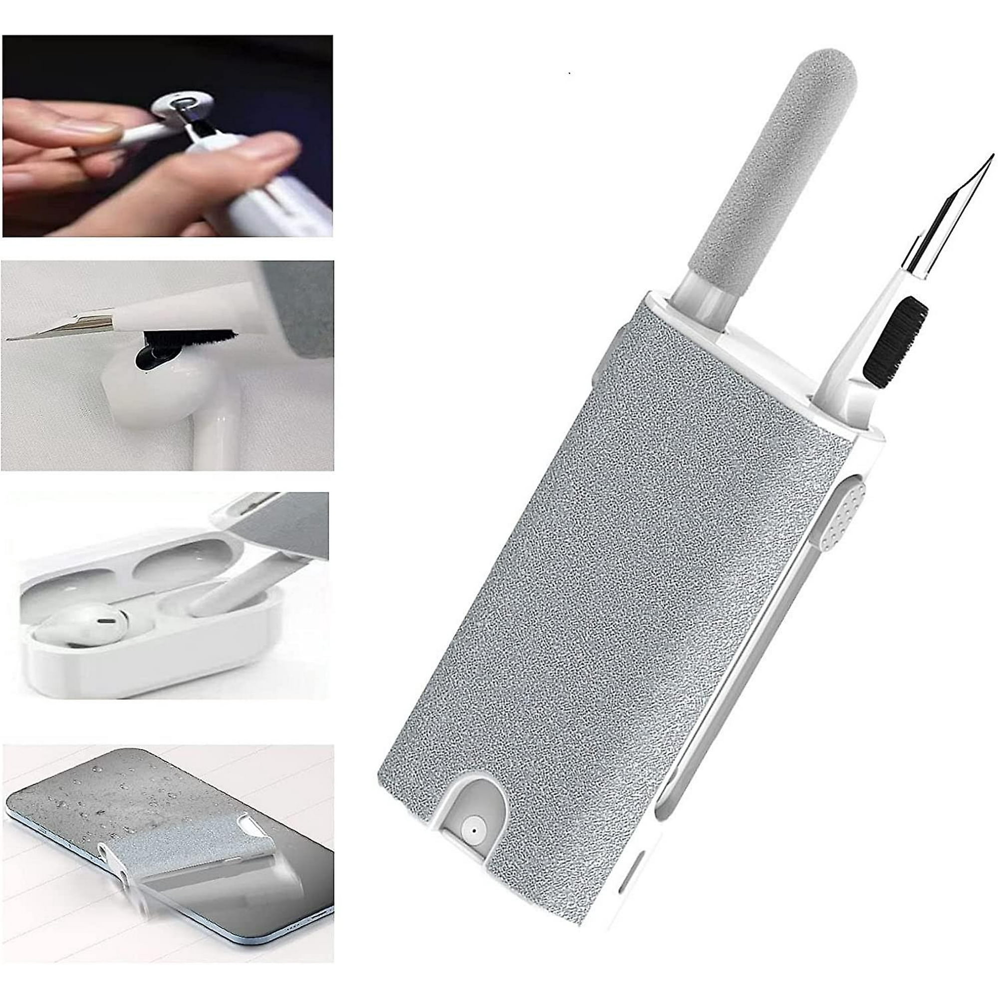  Kit de limpieza para Airpods, kit de limpieza de auriculares  para Airpods Pro 1 2 3, kit de limpieza de teléfono con cepillo para  auriculares Bluetooth, auriculares inalámbricos, iPhone, portátil, :  Electrónica