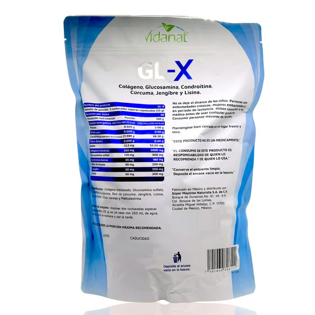 Colágeno 3 Flxx Glucosamina Condroitina 1.1 Kg Natural Sanab